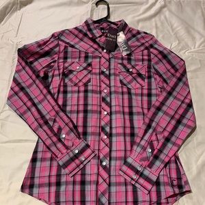 Cruel Arena Fit Long Sleeve Pearl Snap